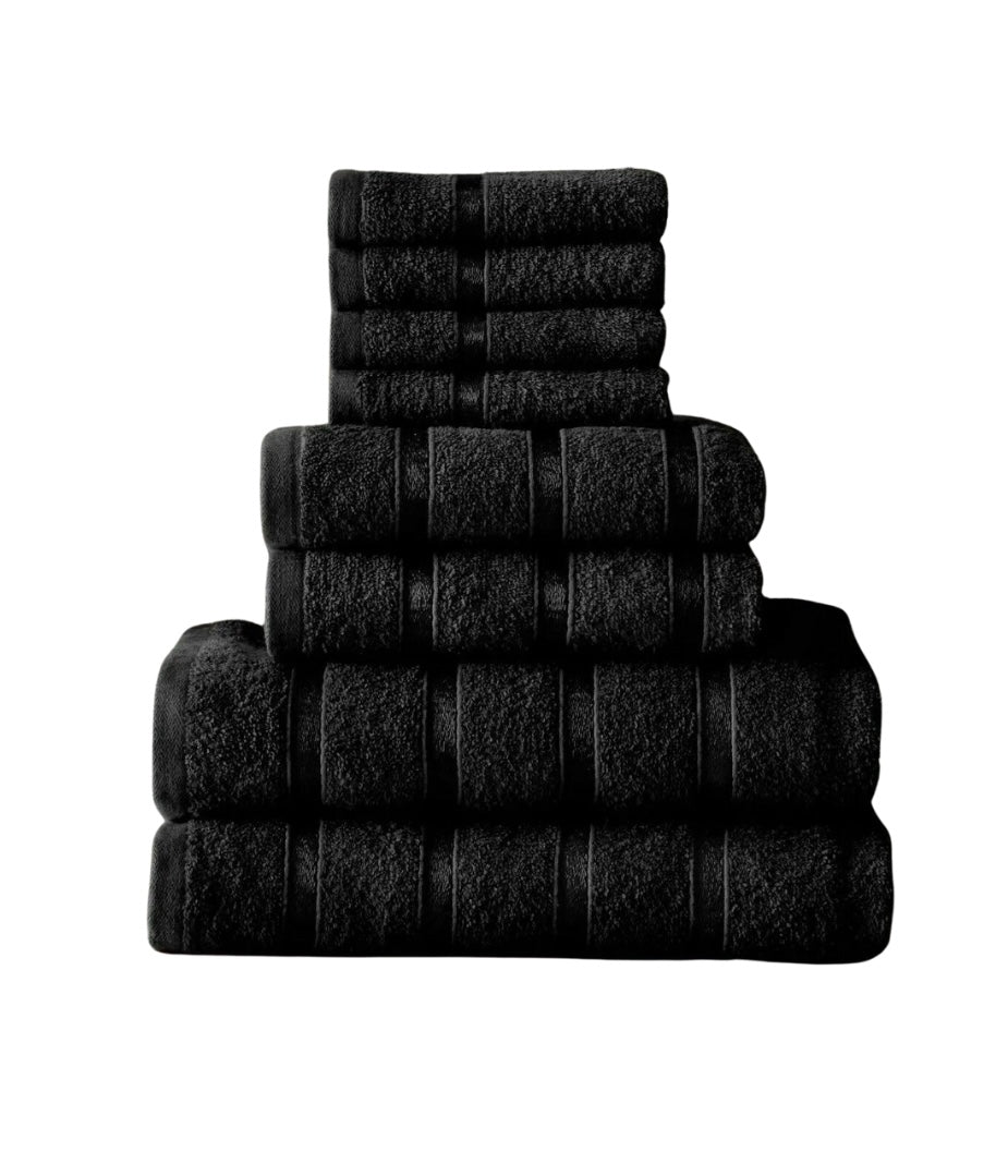Boston 8Pcs Bale Set - Black