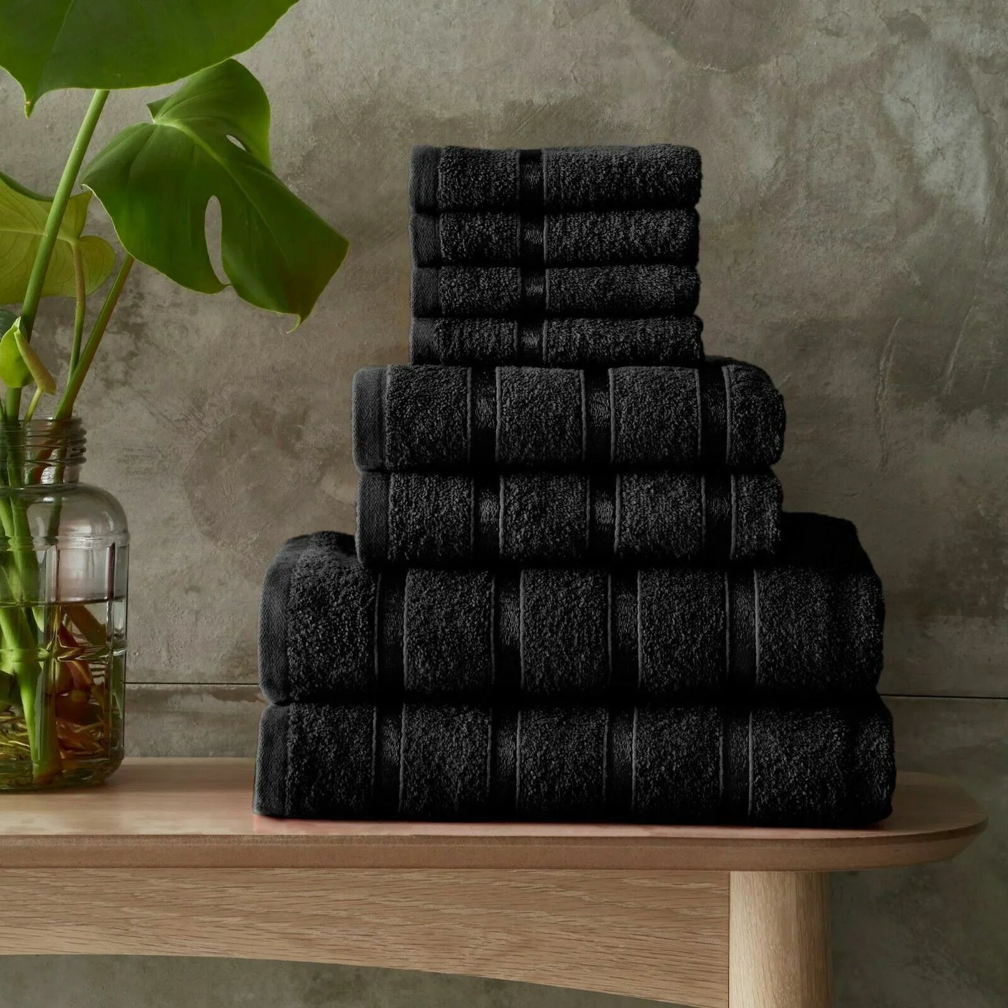 Boston 8Pcs Bale Set - Black