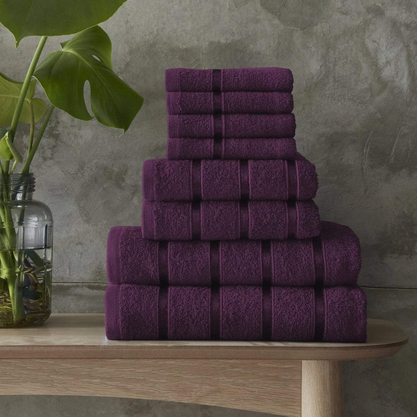 Boston 8Pcs Bale Set - Purple